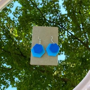 Polymer clay earrings.